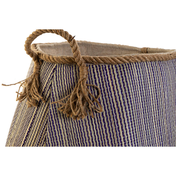 Korb DKD Home Decor Blau Rot Naturfaser 40 x 40 x 45 cm (2 Stück)
