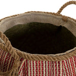 Mehrzweckkorb DKD Home Decor Blau Rot natürlich Naturfaser (2 Stück)