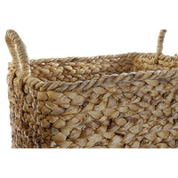 Korb-Set DKD Home Decor Braun natürlich Binsen (2 Stücke)
