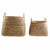 Korb-Set DKD Home Decor 44 x 44 x 45 cm natürlich Braun Boho
