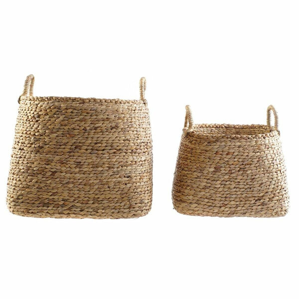 Korb-Set DKD Home Decor 44 x 44 x 45 cm natürlich Braun Boho