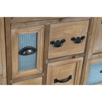 Anrichte DKD Home Decor   Braun Schwarz Grau natürlich Holz Metall 116 x 35 x 82 cm