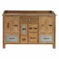 Anrichte DKD Home Decor   Braun Schwarz Grau natürlich Holz Metall 116 x 35 x 82 cm