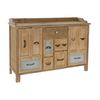 Anrichte DKD Home Decor   Braun Schwarz Grau natürlich Holz Metall 116 x 35 x 82 cm