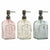 Seifenspender DKD Home Decor Grau Rosa Gold Silberfarben Kristall Kunststoff Moderne 450 ml 7,5 x 7,5 x 19 cm (3 Stück)