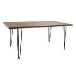 Esstisch DKD Home Decor 180 x 87 x 76 cm Schwarz Metall Braun Akazienholz