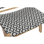 Havestol DKD Home Decor Weiß Schwarz natürlich PVC Teakholz 65 x 80 x 68 cm