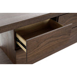 Anrichte DKD Home Decor   Braun Durchsichtig Kristall Nussbaumholz Holz MDF 160 x 45 x 80 cm