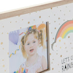 Fotorahmen DKD Home Decor Regenbogen Rosa Weiß Für Kinder Holz MDF (25 x 1 x 16 cm) (2 Stück)