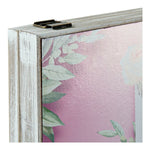 Dekorative Box DKD Home Decor Rosa Lila Holz MDF Tropical Zähler (2 Stück)