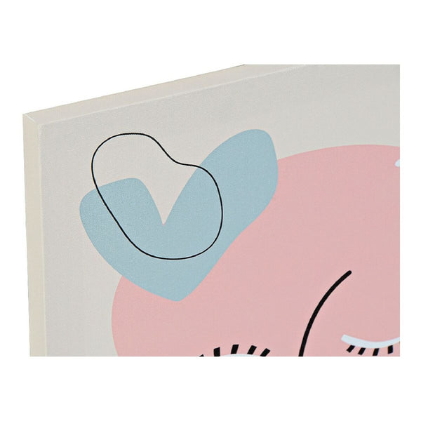 Bild DKD Home Decor Face Leinwand abstrakt (30 x 1,8 x 40 cm)