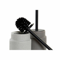 Toilettenbürste DKD Home Decor Hellgrau Dunkelgrau Stahl Steingut Scandi 10 x 10 x 39 cm (2 Stück)