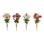 Deko-Blumen DKD Home Decor Weiß Orange Rosa Pfirsich 17 x 17 x 44 cm (4 Stück)