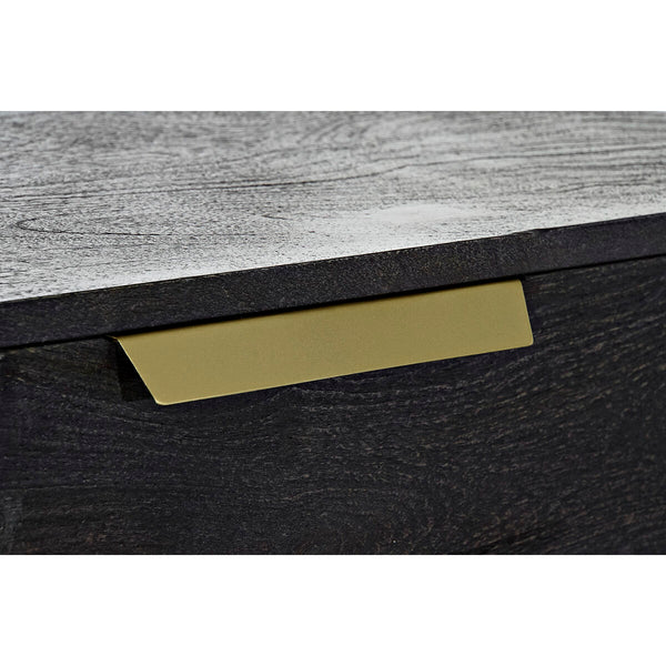 Anrichte DKD Home Decor Schwarz Gold Mango-Holz 145 x 41 x 77 cm