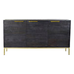 Anrichte DKD Home Decor Schwarz Gold Mango-Holz 145 x 41 x 77 cm