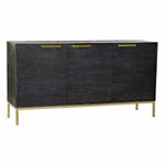 Anrichte DKD Home Decor Schwarz Gold Mango-Holz 145 x 41 x 77 cm