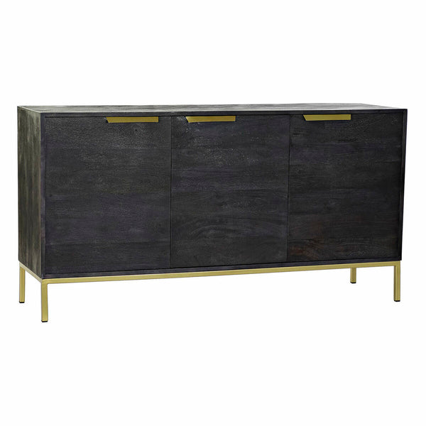 Anrichte DKD Home Decor Schwarz Gold Mango-Holz 145 x 41 x 77 cm