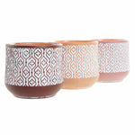 Blumentopf DKD Home Decor Braun Terrakotta Koralle (14 x 14 x 12.4 cm) (3 pcs)