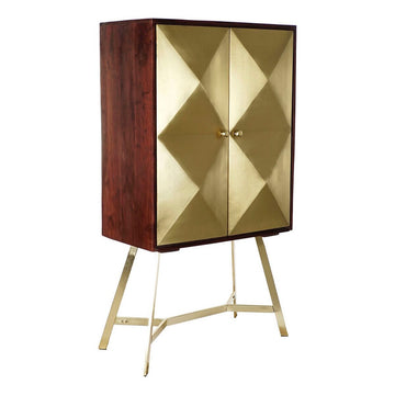 Anrichte DKD Home Decor Gold Dunkelbraun Akazienholz Mango-Holz 84 x 43 x 156,5 cm