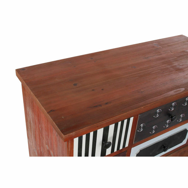 Schubladenschrank DKD Home Decor Braun Bunt Holz Holz MDF Moderne 90 x 40 x 104 cm