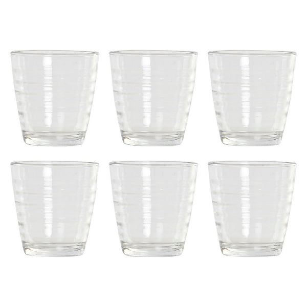 Gläserset DKD Home Decor Bunt Durchsichtig Kristall Kunststoff 250 ml (6 pcs)