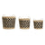 Korb-Set DKD Home Decor Schwarz Hellbraun Naturfaser (3 Stücke) (3 Stück)