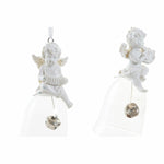 Weihnachtsschmuck DKD Home Decor Harz Kristall Engel (4 pcs) (5 x 5 x 10.5 cm)