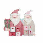 Adventskalender DKD Home Decor Holz Weihnachtsmann (2 pcs) (14 x 7 x 64 cm)