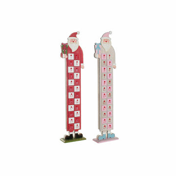 Adventskalender DKD Home Decor Holz Weihnachtsmann (2 pcs) (14 x 7 x 64 cm)