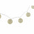 Weihnachtsgirlande DKD Home Decor Gold (150 x 6 x 6 cm)