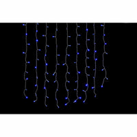 LED-Lichtvorhang DKD Home Decor Blau 100 x 1 x 100 cm