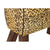 Fußstütze DKD Home Decor Schwarz Holz Braun Haut Leopard (67 x 30 x 51 cm)