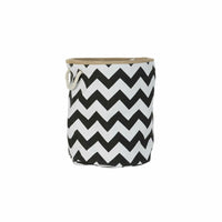 Dekorativer Korb DKD Home Decor Weiß Schwarz Jute