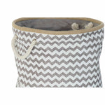 Dekorativer Korb DKD Home Decor Weiß Grau Jute