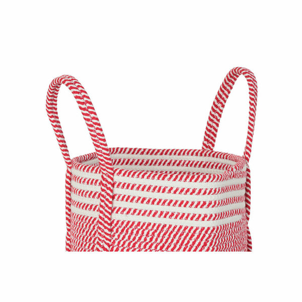 Korb DKD Home Decor Rot Beige Grau Boho 30 x 30 x 34 cm (3 Stück)