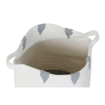 Korbsatz DKD Home Decor Weiß Schwarz Grau Senf (3 Stück)