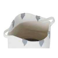Korbsatz DKD Home Decor Weiß Schwarz Grau Senf (3 Stück)