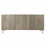 Anrichte DKD Home Decor   Grau Gold Metall Mango-Holz 160 x 45 x 75 cm