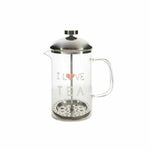 Teekanne DKD Home Decor Durchsichtig Edelstahl Silber Borosilikatglas (18 x 9.5 x 20.5 cm) (1 L)