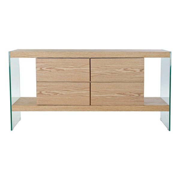 Anrichte DKD Home Decor   Durchsichtig Hellbraun Kristall Holz MDF 160 x 45 x 80 cm