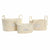 Korb-Set DKD Home Decor natürlich Hellbraun Naturfaser Boho 34 x 23 x 20 cm 3 Stücke