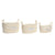 Korb-Set DKD Home Decor natürlich Hellbraun Naturfaser Boho 34 x 23 x 20 cm 3 Stücke