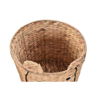 Korb DKD Home Decor Braun Schwarz natürlich Binsen tiere Tropical 35 x 35 x 35 cm (4 Stück)
