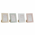 Fotorahmen DKD Home Decor Urban Kristall Beige Rosa Weiß grün PS (14,5 x 2 x 19,5 cm) (4 Stück)