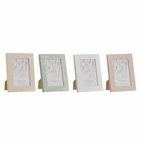 Fotorahmen DKD Home Decor Urban Kristall Beige Rosa Weiß grün PS (14,5 x 2 x 19,5 cm) (4 Stück)