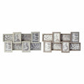 Fotorahmen DKD Home Decor 60 x 3 x 32 cm Kristall Grau Braun Holz MDF Urban (2 Stück)