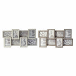 Fotorahmen DKD Home Decor 60 x 3 x 32 cm Kristall Grau Braun Holz MDF Urban (2 Stück)