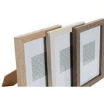 Fotorahmen DKD Home Decor natürlich Beige Holz Dunkelbraun Boho (18 x 2 x 23 cm) (3 Stück)