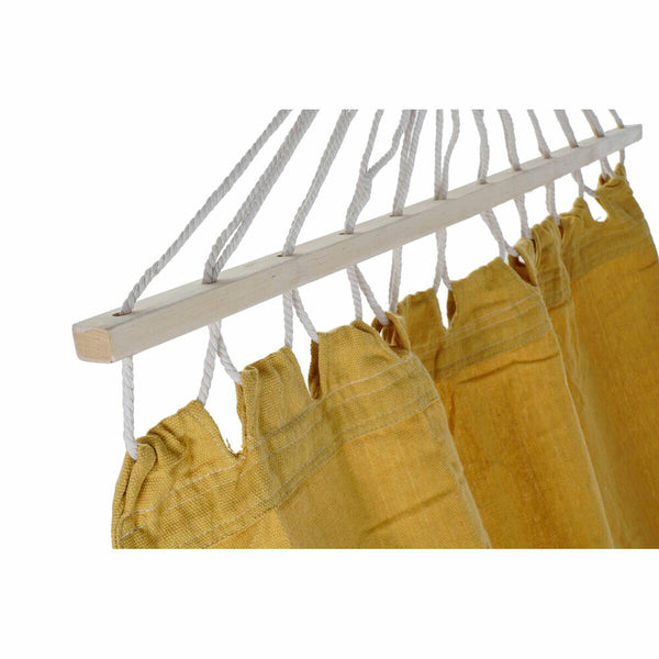 Hängematte DKD Home Decor Ocker Polyester Baumwolle Kiefer Randbereich (255 x 80 x 28 cm)