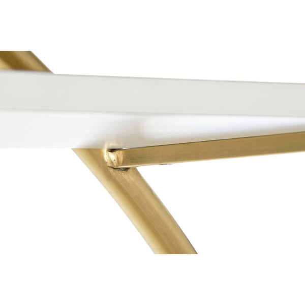 Regal DKD Home Decor 160 x 35 x 180 cm Gold Metall Weiß Pappel